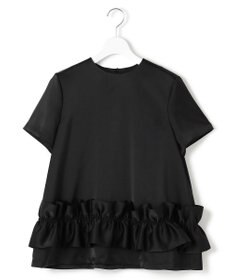 23区 【APPLAUDIR】クリアダブルサテン フリルヘム ブラウス