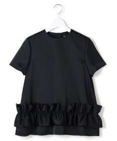 23区 【APPLAUDIR】クリアダブルサテン フリルヘム ブラウス