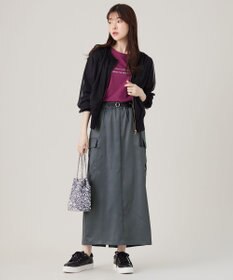 ANY SIS 【洗える】チュールレイヤードニット ブルゾン