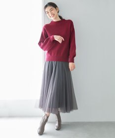 ANY 【洗濯機可能/8色展開】ソフトタッチポリエステルニット