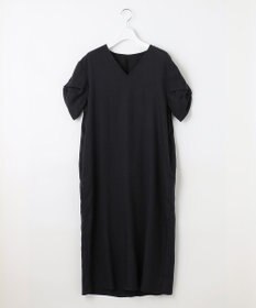 自由区 【洗える・XSサイズあり】テンセルリネンデニム ワンピース