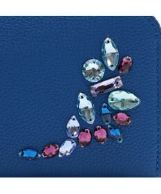 A.D.M.J. 【牛革】モーツァルト クリスタルソーイング ラウンドウォレット