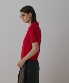 GRACE CONTINENTAL バイカラーポロニットトップ