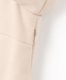 組曲 L 【WEB限定・KUMIKYOKU NAVY】ジャージーコンビ ギャザーチュール ワンピース