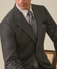 GOTAIRIKU GOTAIRIKU別注【日本製】シルク ネクタイ_ダイヤ柄 ネイビー系8