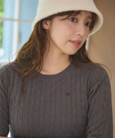 Feroux 【洗える】ケーブル ニット