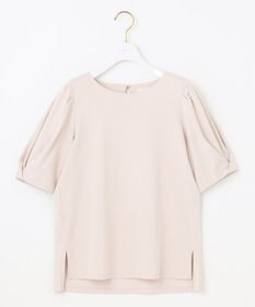 ANY SIS S 【撥水・汗ジミ防止・UVケア・洗える】スーピマスムース 袖タック Tシャツ