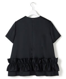 23区 【APPLAUDIR】クリアダブルサテン フリルヘム ブラウス