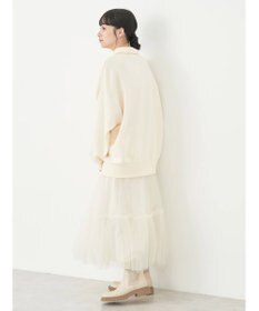 earth music&ecology ハーフジップロゴチュニック