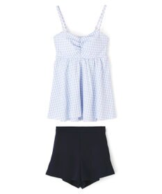 San-ai Resort（三愛水着楽園） 【WEB限定】ペプラムチェック3点セット【Beach Queen（ビーチクイーン）】