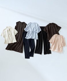 23区 ストレッチジョーゼット キーネック ブラウス