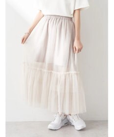 earth music&ecology ティアードチュールスカート
