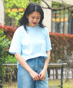 caqu caqu x GoodOn roundneck S/Stee  シンプルゆったりフィットの半袖Tシャツ