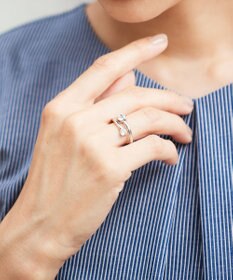 J.PRESS LADIES 【WEB限定】2way ビジュー スカーフ リング