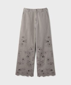 GRACE CONTINENTAL カットワークフレアパンツ