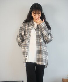 WEGO 【ユニセックス着用ITEM/SMLサイズ展開】チェックネルシャツ
