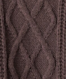 Feroux 【洗える】金釦ケーブル ニット