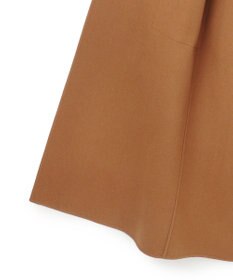 BEIGE， LEMOORE / ウールリバーフェイクレザーポケット付きコート