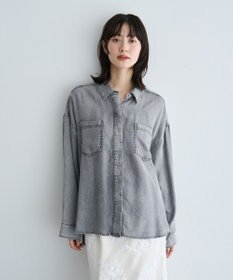 YECCA VECCA 【販売なし】バイオ加工ウ゛ィンテージデニムシャツ