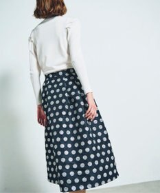 GRACE CONTINENTAL ラメドットジャガードスカート