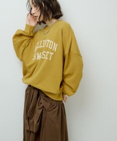 Green Parks オーバーサイズロゴ裏毛プルオーバー