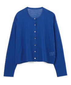 UNFILO 【洗える/接触冷感】 フロスティコットン クロップドカーディガン