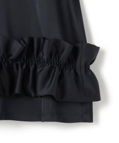 23区 【APPLAUDIR】クリアダブルサテン フリルヘム ブラウス