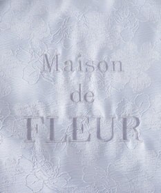 Maison de FLEUR ブランドロゴ刺繍ジャカードスクエアトート