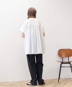 AMERICAN HOLIC 【予約】【WEB限定】イージーケア+接触冷感 フレンチスリーブギャザーシャツ