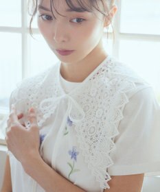 earth music&ecology ケミカルレース付け襟