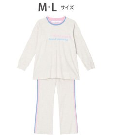 tsumori chisato SLEEP パジャマ　ルームウエア　長袖　長ズボン　綿100%　フライス素材　/ワコール　UDX548