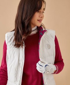 23区GOLF 【WOMEN】【洗える】ストレッチカラー ニット