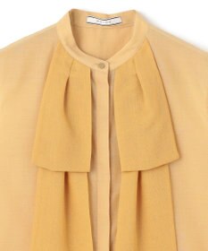 BEIGE， 【洗える】MOYE / シアーウールビックボウタイブラウス