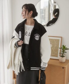 WEGO 【ユニセックス着用ITEM/SMLサイズ展開】メルトンワッペンスタジャン