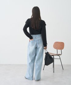 earth music&ecology リボンライクドレーププルオーバー