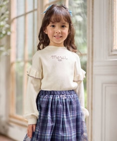 ANY KIDS 肩フリル しあわせタッチニット