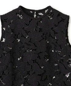 BEIGE， CITRINE / エンブロイダリーレースノースリーブブラウス