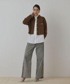 GRACE CONTINENTAL フェイクスウェードブラウス