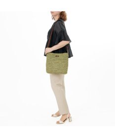 IBIZA ラフィア　ショルダーバッグ（草木染め）