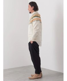 CRAFT STANDARD BOUTIQUE 【男女兼用】求心柄クルーネックニット