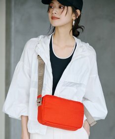 TOPKAPI 【Breath TOPKAPI】Freely フリーリー ナイロン ロゴテープ  スクエア ショルダーバッグ