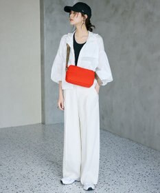 TOPKAPI 【Breath TOPKAPI】Freely フリーリー ナイロン ロゴテープ  スクエア ショルダーバッグ