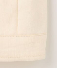 自由区 【XSサイズ～/洗える】ブライトリネンファイユ ジップアップブルゾン