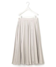 ICB 【洗える】レザーライクプリーツ スカート