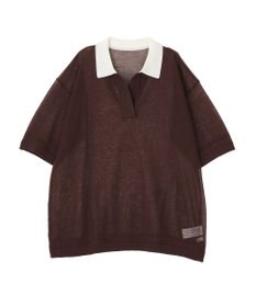 earth music&ecology シアーポロプルオーバー