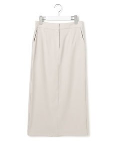 ICB 【CLASSY.掲載・裏起毛】 ウォームサテン Iラインスカート