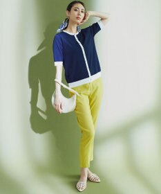 23区 【洗える】リネンレーヨンストレッチ テーパード パンツ