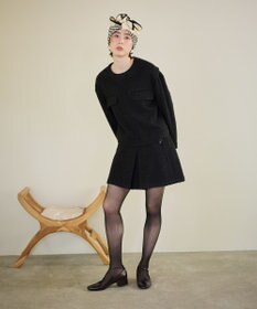 #Newans 【セットアップ可能】ワイドスリーブツイードプルオーバー