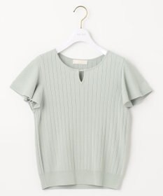 ANY SIS S 【洗える】パール調ポイントフレアスリーブ ニット