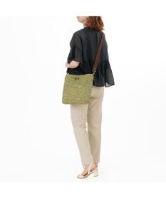 IBIZA ラフィア　ショルダーバッグ（草木染め）